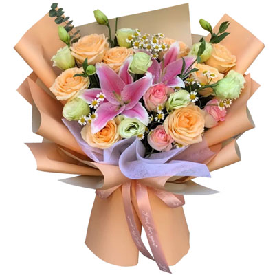 太原11朵玫瑰桔梗百合，陪你每个季节
